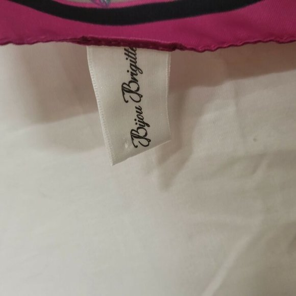 VINTAGE BIJOU BRIGITTE WINE COLORED PAISLEY PRINT LADIES SCARF - Picture 5 of 6